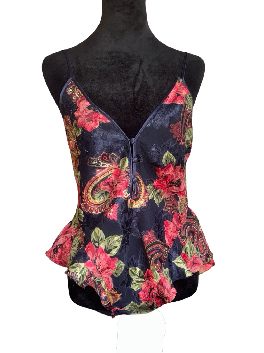 Victoria’s‎ Secret Vintage 90’s Gold Label Floral Sheer Bodysuit Size Small